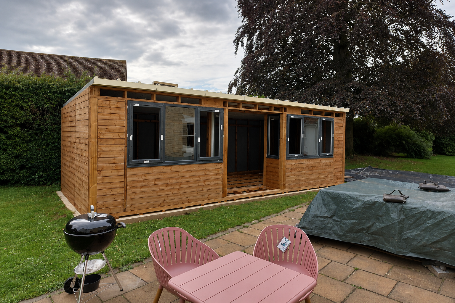 Bespoke outhouse project by Hawksure Developments